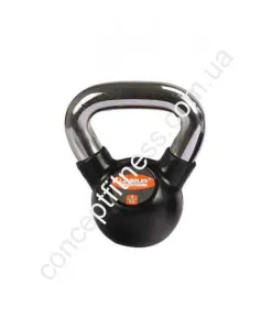 Гиря в гумовій оболонці LiveUp 4 кг LS2044-4 - фото 19617