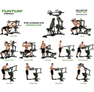 Силовий тренажер Tunturi WT80 Leverage Gym - фото 103944