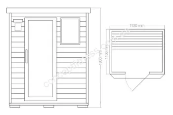 Сауна Haakala Tuoni III Premium - фото 23130