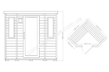 Сауна кутова Haakala Salo IV Premium - фото 23147