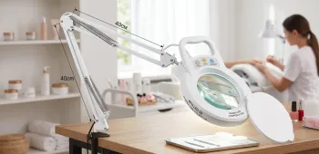 Лампа-лупа  6014 LED-3D з регул. яскравості, тепле та холодне світло 1-12W - фото 114894