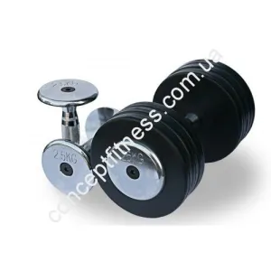Прогумований гантельний ряд Alex FDS-03 2,5 /25kg - фото 26673