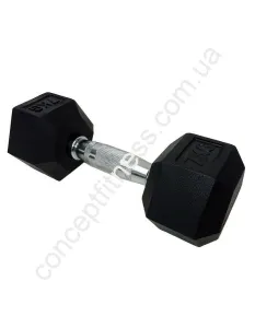 Гантель шестигранна обрезиненная 7 кг DD 6442-7 - фото 27495