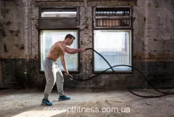 Бойовий канат Tunturi Pro Battle Rope 14TUSCF084 - фото 31496