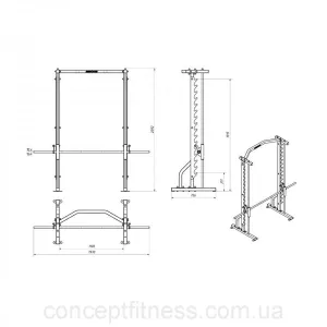 Машина Сміта з брусами Marbo Sport MS-U105 2.0 - фото 34733