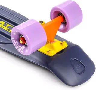 Скейтборд Meteor Matt 23719 /navy /violet /orange - фото 35921