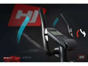 Велотренажер Hop-Sport HS-2080 Spark Black/Silver - фото 38026