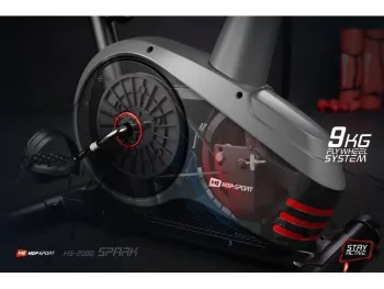 Велотренажер Hop-Sport HS-2080 Spark Black/Silver - фото 38032