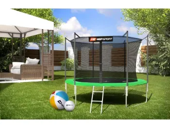Батут Hop-Sport 10ft (305cm) зелений внутр сітка - фото 39261