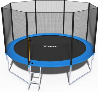 Батут FunFit 490 см з сіткою сходи 104010 - фото 