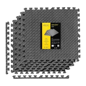 Захисний килимок 4FIZJO Mat Puzzle 120 x 120 x 1 cм Black 4FJ0060 - фото 