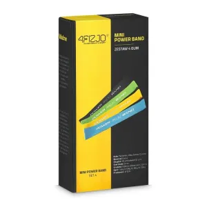 Гумка 4FIZJO Mini Power Band 4 шт 1-20 кг 4FJ1042 - фото 45101