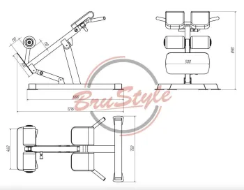 Гіперекстензія регульована BruStyle ТС-108 - фото 92375