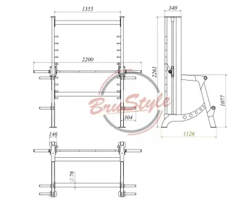 Машина Сміта BruStyle BL-301 - фото 109766