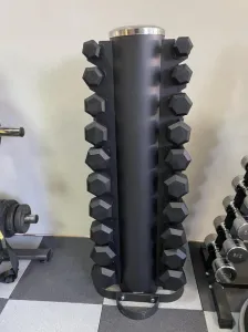 Гантельний ряд 1-10 кг шестигранний D-03 зі стійкою Generation Fitness DR-18 - фото 110446
