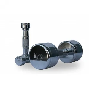 Хромований гантельний ряд Generation Fitness D-04 1-10 кг (10 пар) 110 кг - фото 