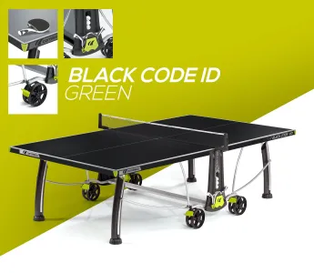 Тенісний стіл Cornilleau Black Code Lime Outdoor 133814 - фото 