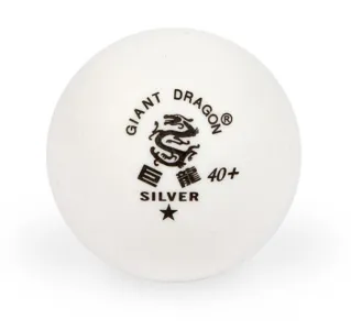 М'ячі для настільного тенісу Giant Dragon Training Silver 40+ 1зв 6шт - фото 46451
