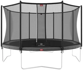 Батут BERG Favorit Regular 380 Grey + Safety Net Comfort 35.12.94.01 - фото 