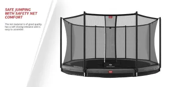 Батут BERG Favorit InGround 380 Black + Safety Net Comfort 35.12.96.02 - фото 47704
