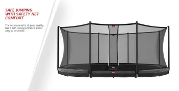 Батут BERG Grand Favorit InGround 520 Green + Safety Net Comfort 30.23.65.71 - фото 47729