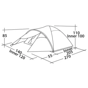 Намет Easy Camp Quasar 200 Teal Green (120360) - фото 49251