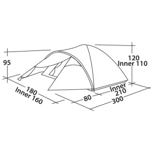 Намет Easy Camp Quasar 300 Gold Red (120361) - фото 49300