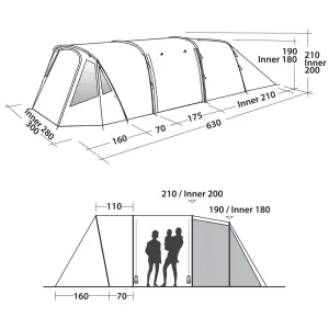 Намет Easy Camp Palmdale 500 Lux Forest Green (120370) - фото 49667