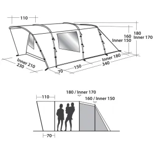 Намет Easy Camp Palmdale 300 Forest Green (120367) - фото 49676