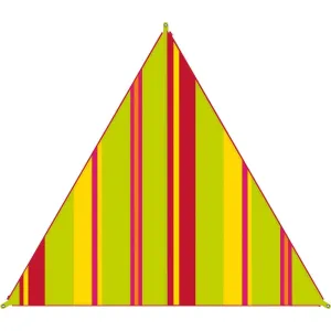 Тент High Peak Bent Caribbean Canvas AO Stripe Lime Punch (50008) - фото 