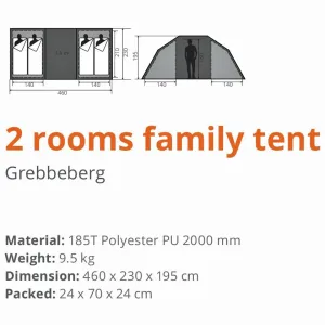 Намет Dutch Mountains Grebbeberg 4 Grey - фото 50462