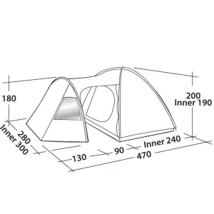 Намет Easy Camp Eclipse 500 Rustic Green (120387) - фото 50500