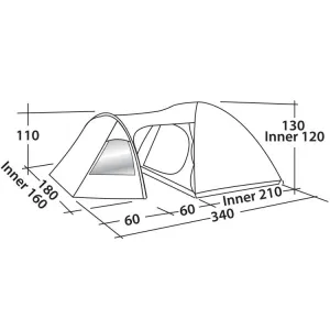 Намет Easy Camp Blazar 300 Rustic Green (120384) - фото 50506