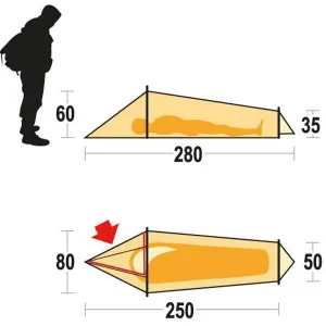 Намет Ferrino Bivy 1 (10000) Orange /Gray - фото 50556