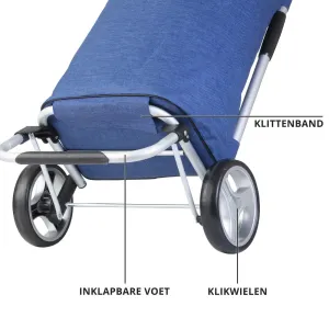 Сумка-візок ShoppingCruiser Foldable 40 Blue - фото 61505