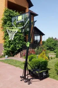 Баскетбольна стійка EXIT Galaxy green /black + кільце з амортизацією 46.05.11.00 - фото 64977