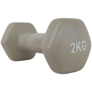 Гантель LEXFIT сталева з вініловим покриттям 2кг, 1шт, сірий, LKDB-505-2 - фото 65073