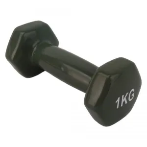 Гантель LEXFIT сталева з вініловим покриттям 1кг, 1шт, черн, LKDB-505-1 - фото 65076