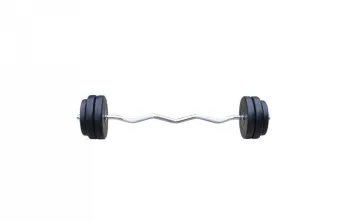Штанга + гантелі RN-Sport на 80 кг. 4 грифи + диски. 80+4gr - фото 67011