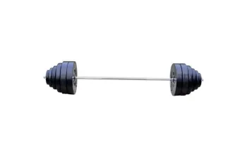 Штанга + гантелі RN-Sport на 80 кг. 4 грифи + диски. 80+4gr - фото 67012