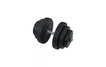 Композитний гантель RN-SPORT 18 кг з хромовим гривом HR-019 - фото 67645