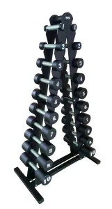 Гантельний ряд RN-Sport BLACK 1-10 кг зі стійкою в комплекті - фото 102702