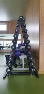 Гантельний ряд RN-Sport BLACK 1-10 кг зі стійкою в комплекті - фото 102707