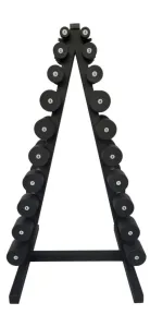 Гантельний ряд RN-Sport BLACK 1-10 кг зі стійкою в комплекті - фото 68060