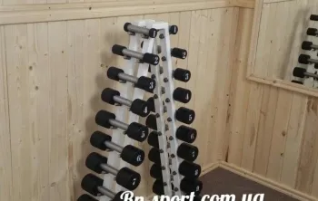 Гантельний ряд 1-10 кг зі стійкою DR-1 - фото 68062