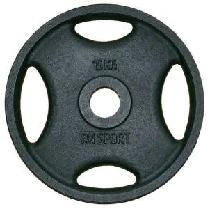 DAMN RN-SPORT 15 кг Ø51 мм для стрижня з Quatro Grip. Чорний (RN_quatro 15-51) - фото 