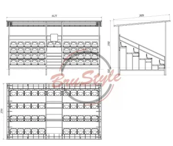 Трибуна з дахом Brustyle SG443 - фото 75232