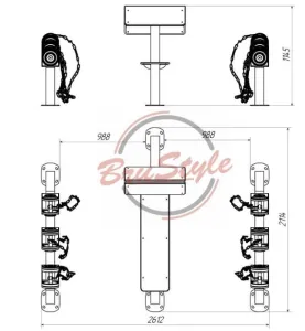 Серія податків: 2*10 кг /2*14 кг /2*18 кг Brustyle SG611.2 - фото 75240