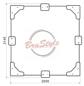 Середина пісочниці з кутовими сидіннями Brustyle Dio203.2 - фото 75262