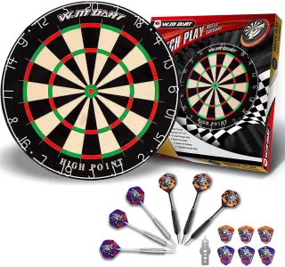 Дартс професійний із сизалю WinMax Match Play G084 45cм 6 дротиків - фото 